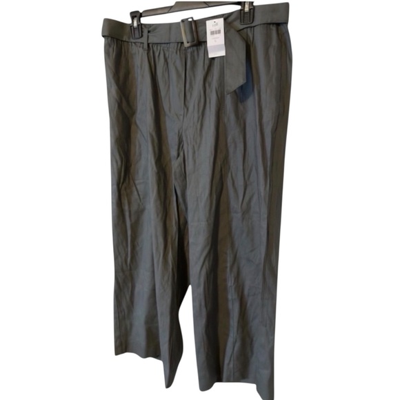 🌹𝐍𝐖𝐓-𝐉. 𝐉𝐈𝐋𝐋 𝐎𝐋𝐈𝐕𝐄 𝐂𝐀𝐑𝐀𝐖𝐀𝐘 𝐋𝐈𝐍𝐄𝐍 𝐒𝐓𝐑𝐄𝐓𝐂𝐇 𝐖𝐈𝐃𝐄 𝐋𝐄𝐆 𝐂𝐑𝐎𝐏 𝐏𝐀𝐍𝐓𝐒 - Picture 1 of 9